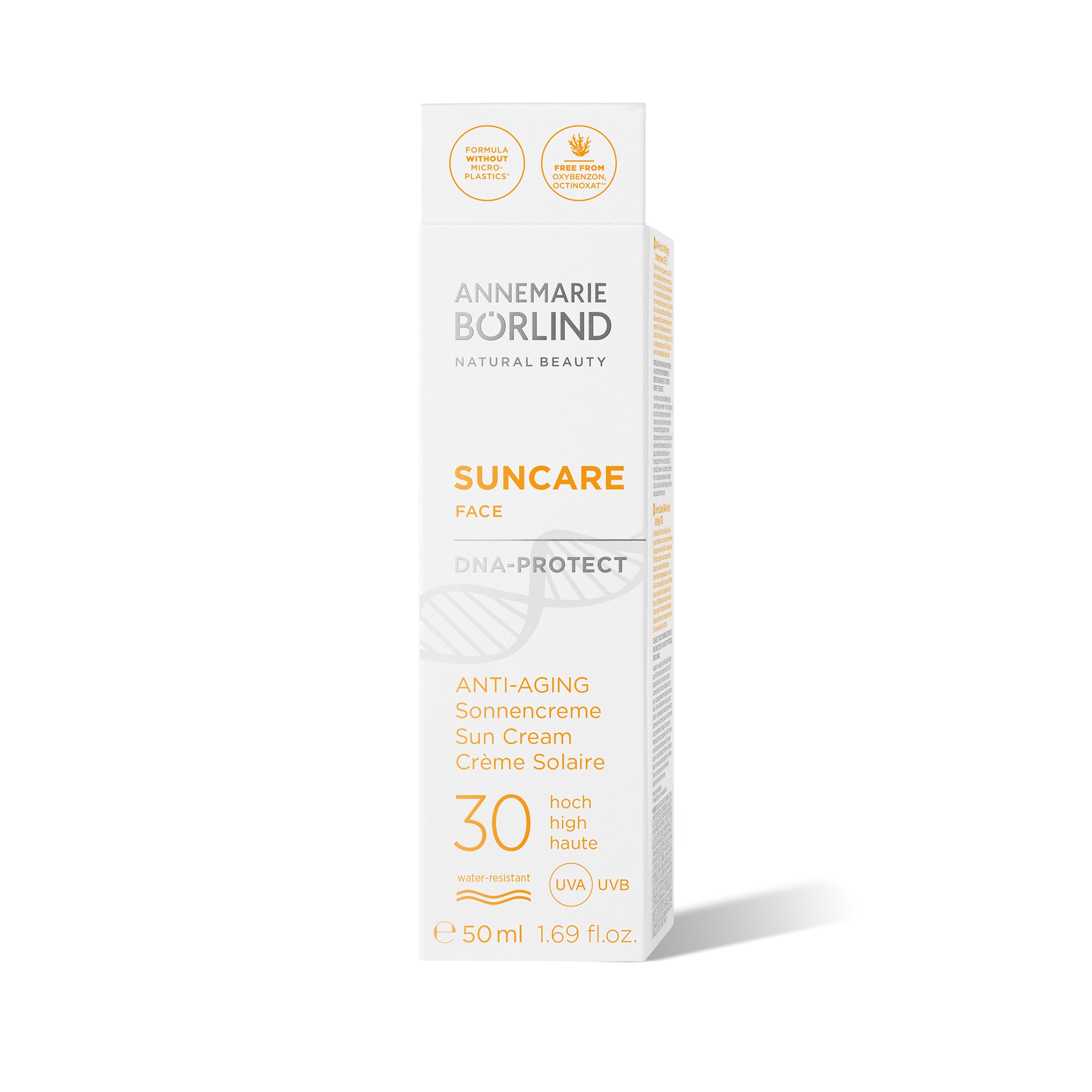ANNEMARIE BÖRLIND Suncare Face Anti-Aging Sonnencreme LSF 30, 50 ml, wasserfest, UVA- und UVB-Schutz