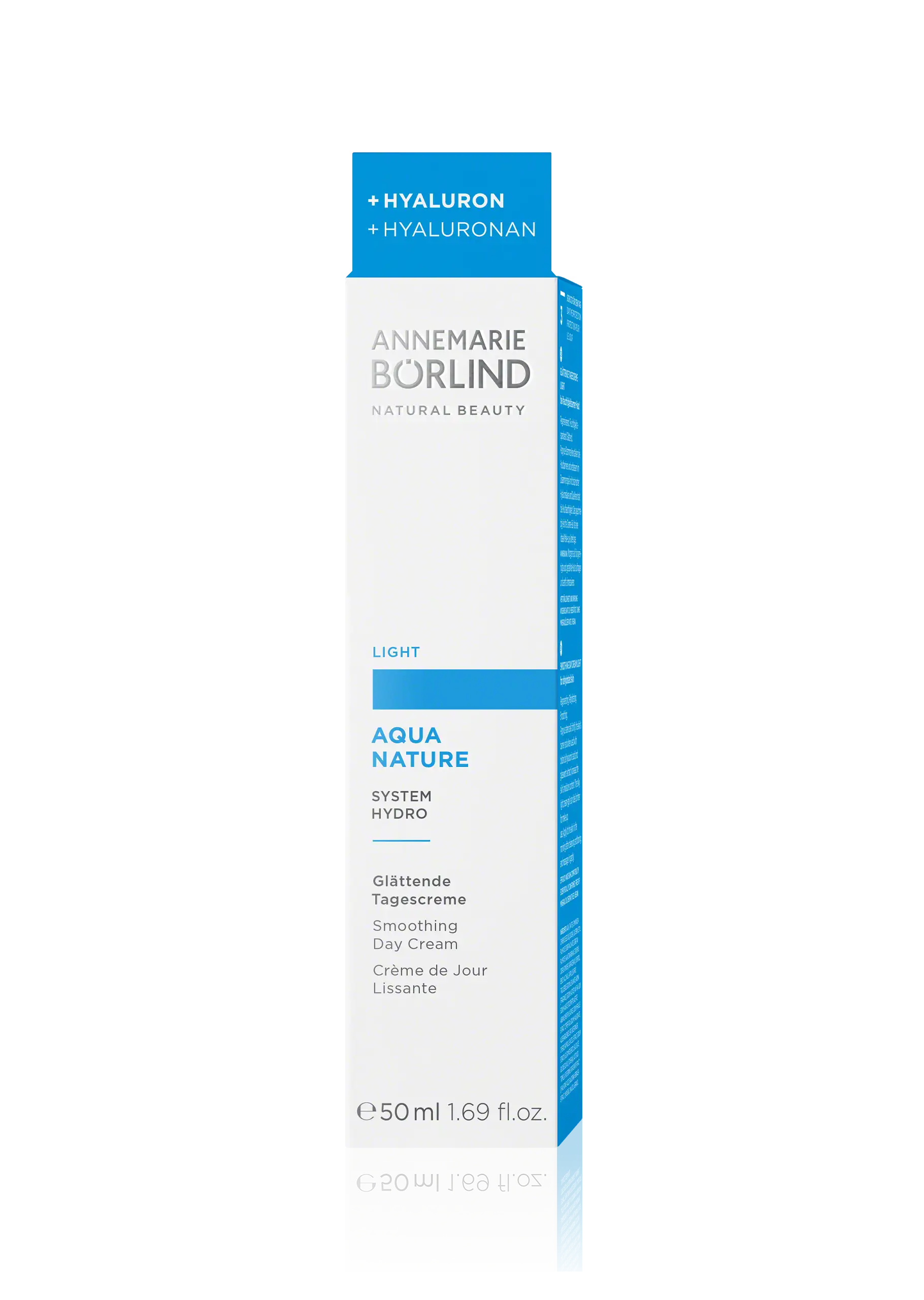 ANNEMARIE BÖRLIND AQUA NATURE glättende Tagescreme Light mit Hyaluron, 50 ml Faltschachtel