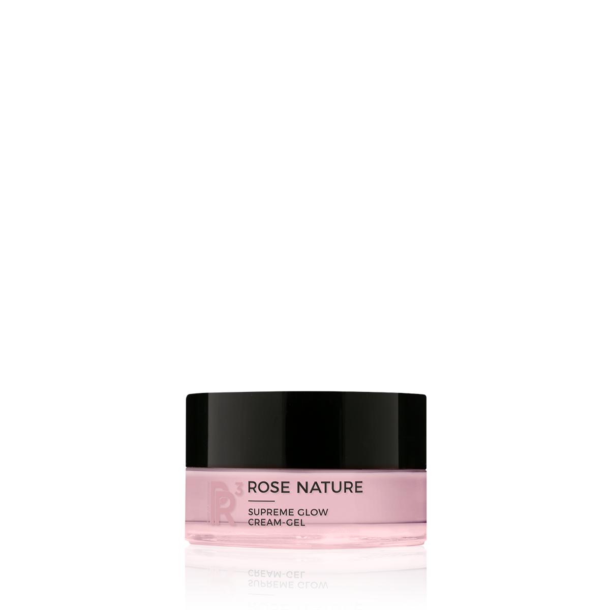 Crème-Gel Éclat Suprême 15 ml Format Découverte ROSE NATURE Supreme Glow Cream-Gel in rosa Tiegel mit schwarzem Deckel, 15 ml Inhalt