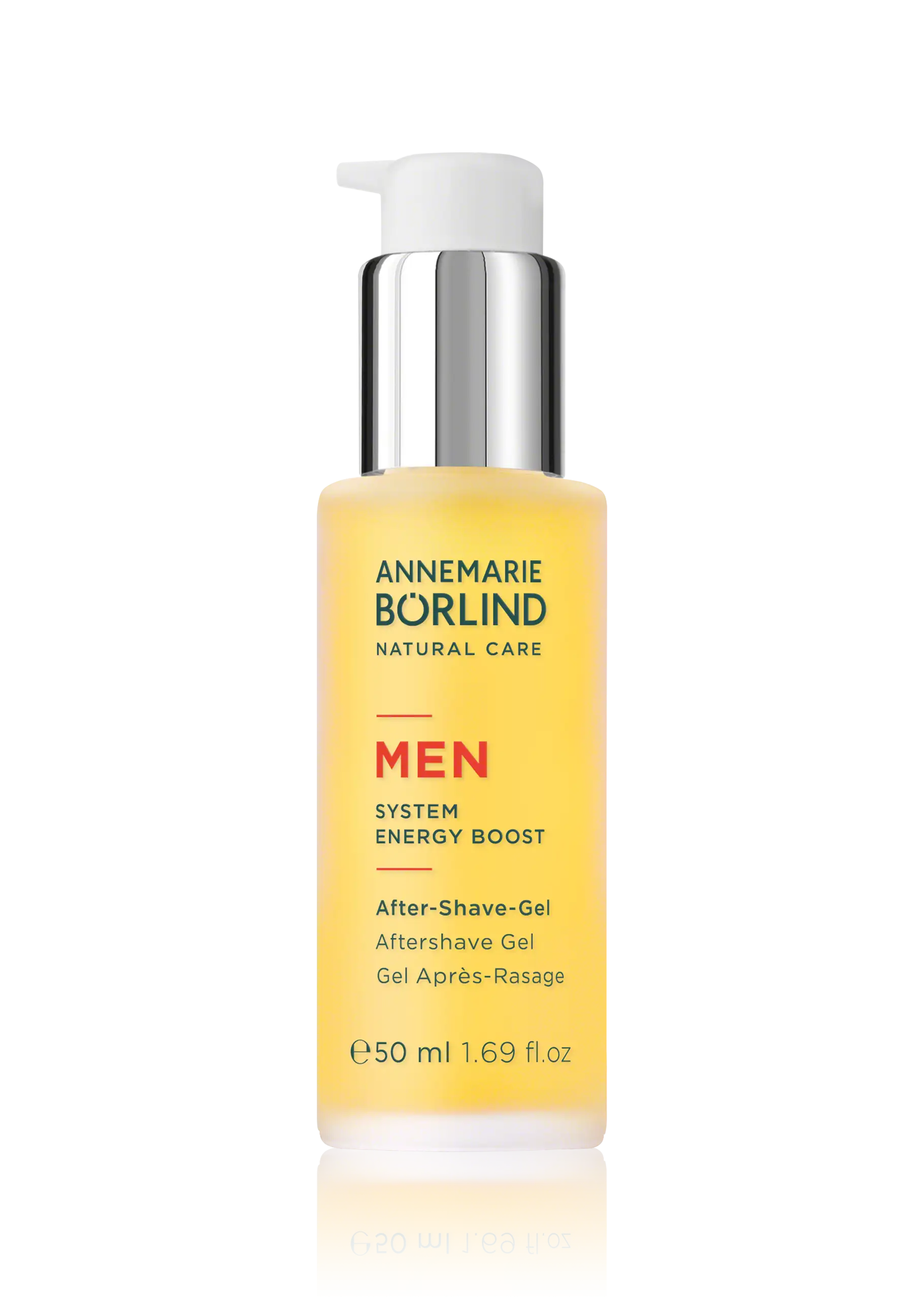 After-Shave-Gel ANNEMARIE BÖRLIND MEN After-Shave-Gel 50 ml mit Pumpspender, gelblich, 1,69 fl.oz