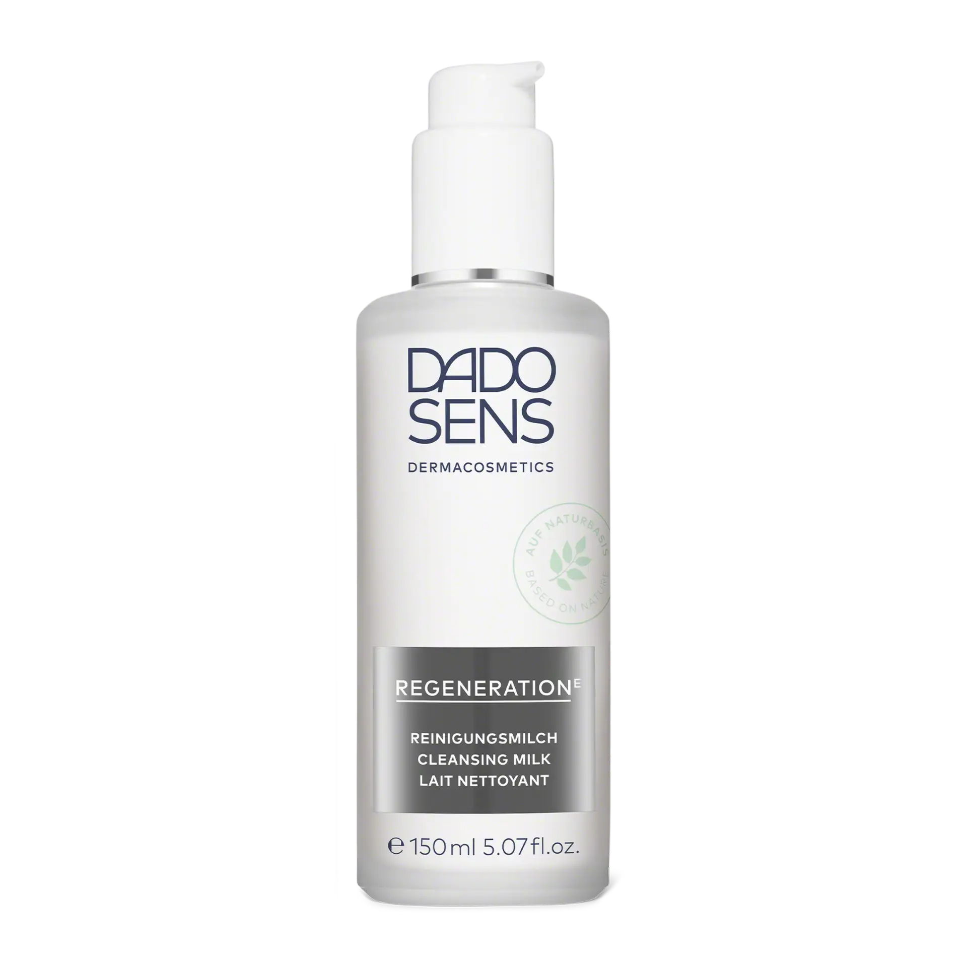 REINIGUNGSMILCH DADO SENS Regeneration E Reinigungsmilch in 150 ml Flasche mit Pumpspender